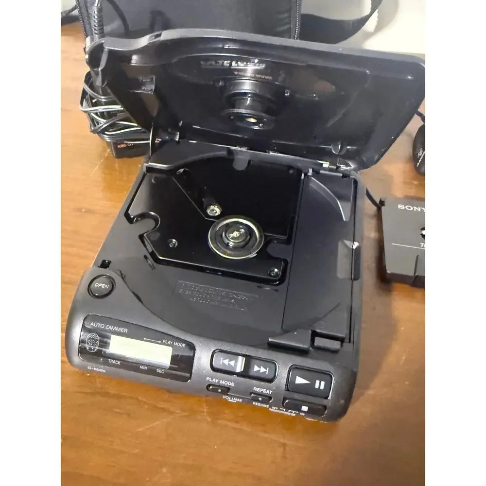 Vintage Sony D-802K Car Discman Portable CD Player w 2 Speakers - SO